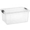 Superio Clear Storage Box with Lid, Plastic Container Bins for Organizing, Stackable Crates, BPA Free, Non Toxic, Odor Free, Organizers for Home, Office, School, and Dorm